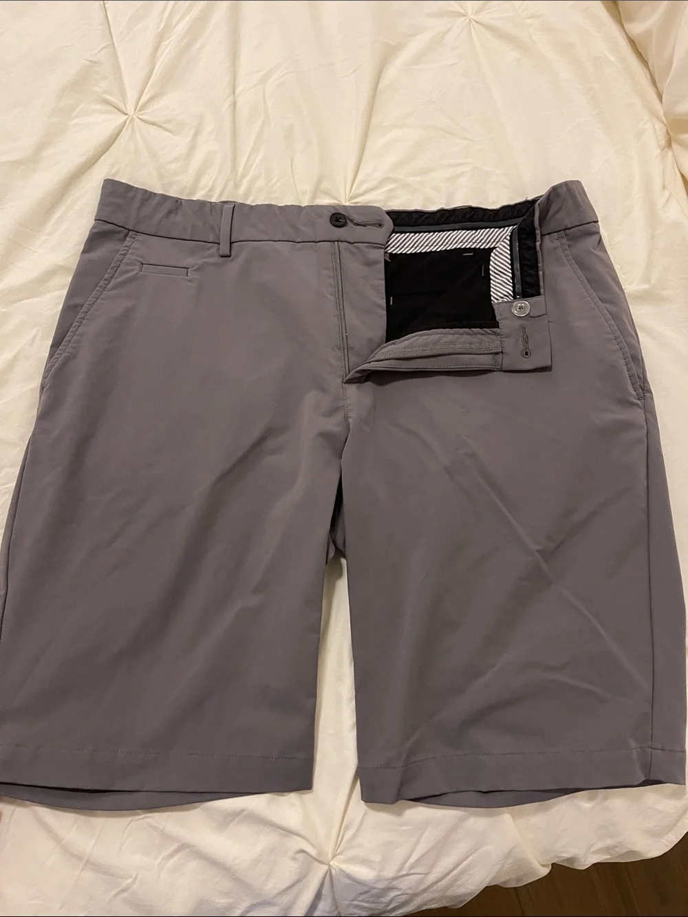 Men's Gray Performance Golf Shorts